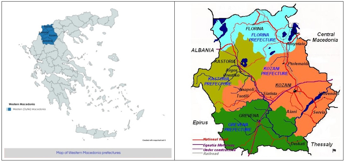 Western Macedonia - Model Forest - mappa